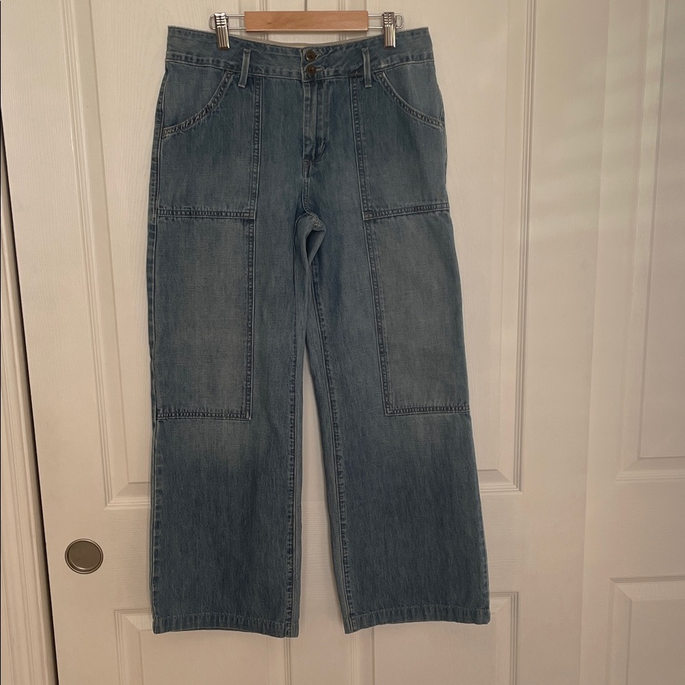 Elegant Denim Wide-Leg Women's Jeans